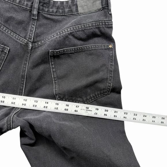 Sinsay Mom Fit Jeans Black Women’s US Sz 10 High Rise Straight Leg - Picture 9 of 12